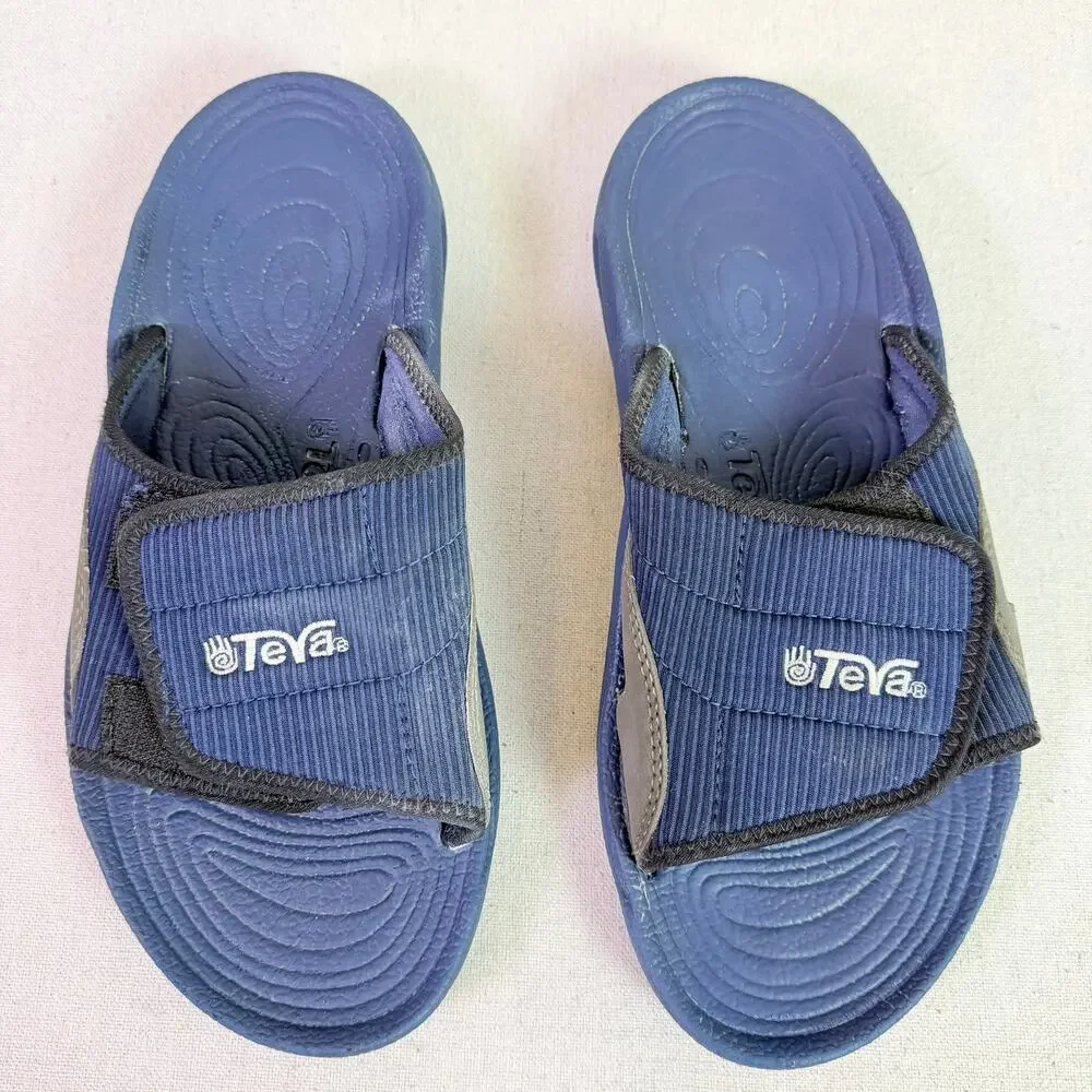 Vintage Teva Sport Slide Sandals Mens 8 Blue Adjustable Comfort Outdoors Beach